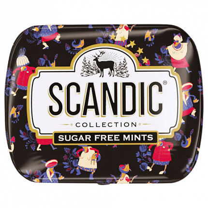 Драже освежающие SCANDIC без сахара со вкусом "Клубничный микс", 14 г., 4610274540063