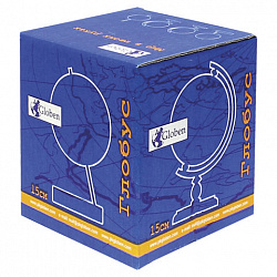 Глобус физический Globen Классик Евро, 15 см, Ке011500196