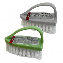 Щетка для одежды/обуви, средняя, 7,5х10,5х5 см, пластик, цвет ассорти, "Утюжок", YORK, 40020