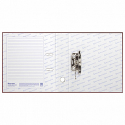 Папка-регистратор BRAUBERG с покрытием из ПВХ, 70 мм, бордовая (удвоенный срок службы), 220892