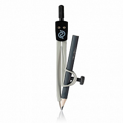 Циркуль с карандашом, 125 мм, серый, блистер с европодвесом, РОССИЯ, GLOBUS, ЦНК-40БС