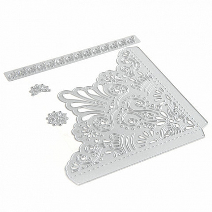 Ножи "Уголки" для Машинки для вырубки и тиснения ОС-5, 4 штуки, 150х164 мм, ОСТРОВ СОКРОВИЩ, 663821, 861-108-015