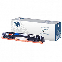 Картридж лазерный NV PRINT (NV-CE310A/729Bk) для HP M175nw/CP1025nw/CANON LBP7010C, черный, ресурс 1200 страниц