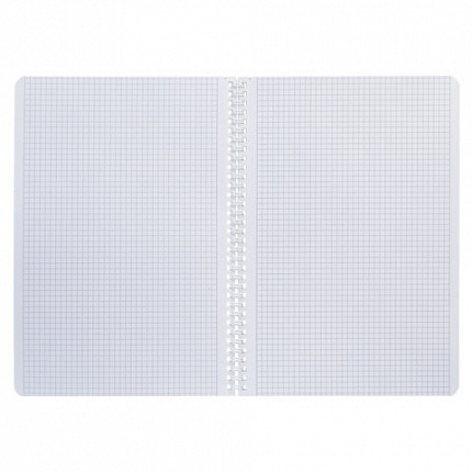 Тетрадь А4 80 л., HATBER, гребень, клетка, глянцевая ламинация, "Drops" (микс в спайке), 088870, 80Т4лВ1гр