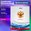 Дневник 1-11 класс 40 л., твердый, BRAUBERG, ламинация, цветная печать, "РОССИЙСКОГО ШКОЛЬНИКА-4", 107629