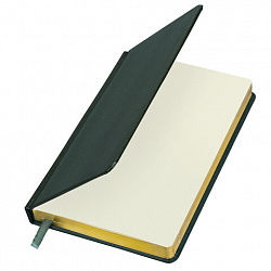 Ежедневник недатированный А5, 138х213 мм, BRAUBERG "Iguana", под кожу, 160 л., тёмно-зеленый, 114457