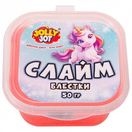 Слайм МИКС, 50 г, АССОРТИ, 8 видов, JOLLY JOT (ДЖОЛЛИ ДЖОТ), 667320
