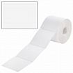 Термоэтикетки ЭКО, 100х100 мм, 1000 этикеток в ролике, прозрачная подложка из пленки, 114509