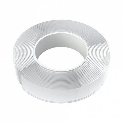 Многоразовая двухсторонняя прозрачная крепежная лента "Скотч NANO tape 5 м х 30 мм", 2 мм, DASWERK (ДАСВЕРК), 607929