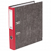 Папка-регистратор ОФИСМАГ, фактура стандарт, с мраморным покрытием, 50 мм, красный корешок, 225587