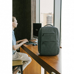 Рюкзак HEIKKI ACCORDANCE (ХЕЙКИ) универсальный, отделение для ноутбука, серый, 41х30x12 см, 273902