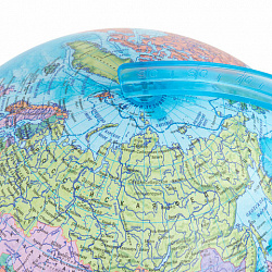 Глобус интерактивный + очки VR, политический, GLOBEN, 25 см с подсветкой, INT12500304