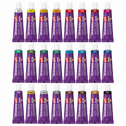 Краски акриловые художественные НАБОР 24 цвета по 5 мл, в тубах, BRAUBERG ART DEBUT, 192386