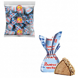 Конфеты СЛАВЯНКА "Волжские просторы" в вафельной крошке, с начинкой пралине, 1000 г, 40187