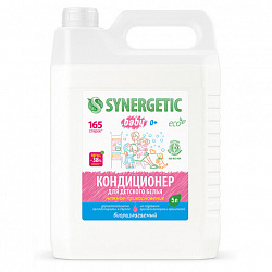 Кондиционер-ополаскиватель для детского белья 5 л, SYNERGETIC "Нежное прикосновение", 110502