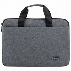 Сумка портфель HEIKKI ULTRA (ХЕЙКИ) с отд. для ноутбука 15,6", Dusky, темно-серая, 28х39х3 см, 272608