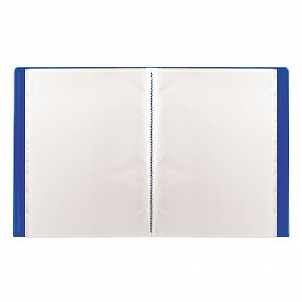 Папка 30 вкладышей STAFF, синяя, 0,5 мм, 225696