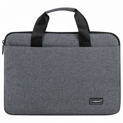 Сумка портфель HEIKKI ULTRA (ХЕЙКИ) с отд. для ноутбука 15,6", Dusky, темно-серая, 28х39х3 см, 272608