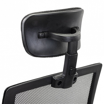 Кресло CROMEX (КРОМЕКС) "Debut CH-697", ХРОМ, с подлокотниками, механизм качания, сетка/ткань TW, черное, 533068