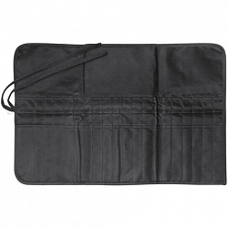 Пенал-скрутка органайзер для кистей и инструментов, 40 ячеек, черный, BRAUBERG ART DEBUT, 272994