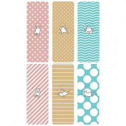 Закладки для книг МАГНИТНЫЕ c высечкой, "CAT YOGA", набор 6 шт., 35х25 мм, BRAUBERG, 113162