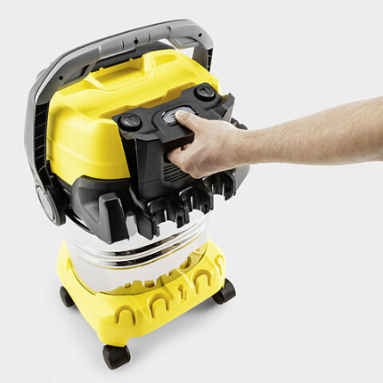 Пылесос хозяйственный KARCHER WD 5 S, мусоросборник 25л, мощность 1100Вт, желтый, 1.6, 1.628-350.0