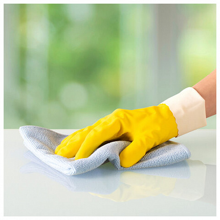 Салфетки VILEDA PROFESSIONAL "МикроТафф Бейс" КОМПЛЕКТ 5 шт., микрофибра, синий, 36х36 см, 174176