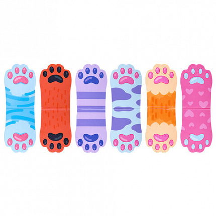 Закладки для книг МАГНИТНЫЕ, "ЯРКИЙ МИКС", набор 30 штук, 35x25 мм, FUNSTER, 116657