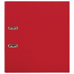 Папка-регистратор STAFF "Manager" с покрытием из ПВХ, 70 мм, без уголка, красная, 225980