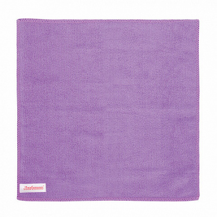 Салфетки из МИКРОФИБРЫ универсальные 30х30 см, КОМПЛЕКТ 3 шт., ассорти, 180 г/м2, ЛЮБАША ЭКОНОМ, 606306