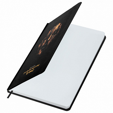 Ежедневник недатированный с резинкой А5 145х203 мм, BRAUBERG, твердый, фольга, 128 л., "Face", 116296