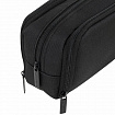 Пенал-органайзер BRAUBERG, 2 откидные планки, полиэстер, 23x9х7 см, "Total black", 272317