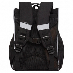 Ранец GRIZZLY анатомическая спинка, с мешком для обуви, для мальчиков, "SPACEMAN RACE", 33х25х13 см, RAm-585-4/1