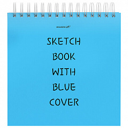 Скетчбук, белая бумага 120 г/м2, 190х190 мм, 80 л., гребень, жёсткая подложка, BRAUBERG ART, Ассорти Mood, 116905