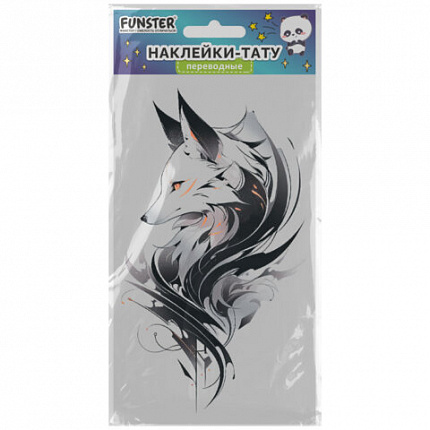 Наклейки-тату переводные "Цветные", 20,5х10 см, ассорти 12 видов, FUNSTER (ФАНСТЕР), 666105