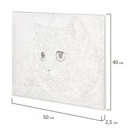 Картина по номерам 40х50 см, ОСТРОВ СОКРОВИЩ "Изумрудный взгляд", на подрамнике, акриловые краски, 3 кисти, 662496