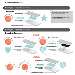 Ножи "Бирки" для Машинки для вырубки и тиснения ОС-5, 3 штуки, 109х148 мм, ОСТРОВ СОКРОВИЩ, 663820, 861-071-015