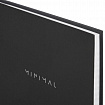 Блокнот А5 134х206 мм, 80 л., твёрдый, клетка, BRAUBERG "Minimal", черный, 116436