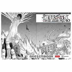 Альбом для рисования А4, 30 листов, скоба, обложка картон, HATBER, 205х290мм, "Атака Титанов_Манга", 084589, 30А4В