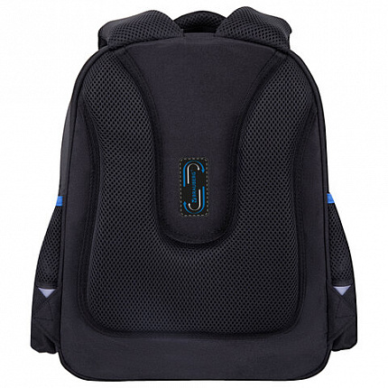 Ранец BRAUBERG STABLE, 2 отделения, с брелком, "Blue ball", 36х28х16 см, 274390