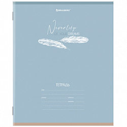 Тетрадь 24 л. BRAUBERG клетка, обложка картон, "PASTEL", 106486