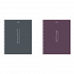 Тетрадь А5, 80 л., HATBER, гребень, клетка, Soft-touch ламинация, "Криптография" (микс в спайке), 090314, 80Т5лВ1гр