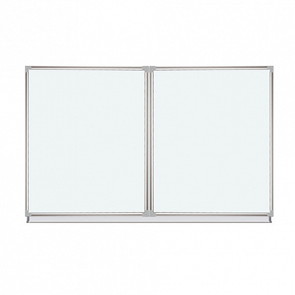 Доска магнитно-маркерная 3-х элементная 100х150/300 см, 5 рабочих поверхностей, белая, BRAUBERG, 231708