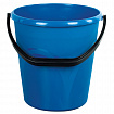 Ведро 12 л, без крышки, пластиковое, пищевое, с узором, цвет синий, мерная шкала, LAIMA, 603894