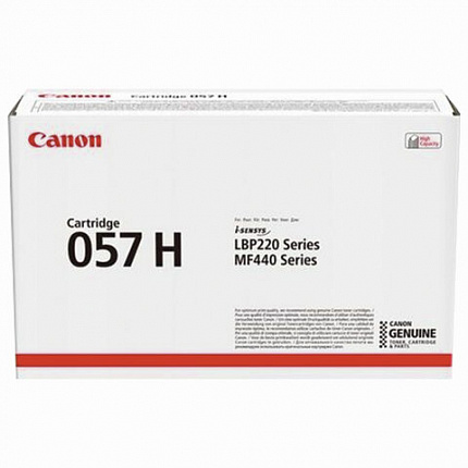 Картридж лазерный CANON (057H) LBP228x/226dw/223dw/MF449/446x/445dw/443dw, ресурс 10000 страниц, оригинальный, 3010C002