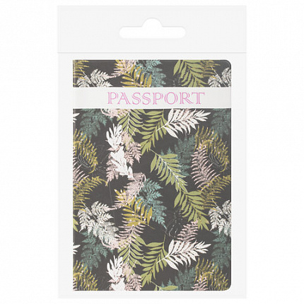 Обложка для паспорта "Тропики", ПВХ, фотопечать ассорти, STAFF, 237592
