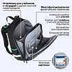 Ранец BRAUBERG PREMIUM, 2 отделения, с брелоком, "Кибер-паук", ЛАМПОЧКИ, 38х29х16 см, 273101