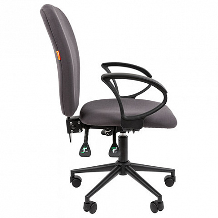 Кресло офисное Chairman CH 9801, пятилучие металл, ткань, серое, 7150936