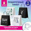 Пакет подарочный (1 штука) 26х13х32 см (L) "Woman Funny Notes", ассорти, крафт, ЗОЛОТАЯ СКАЗКА, 700822
