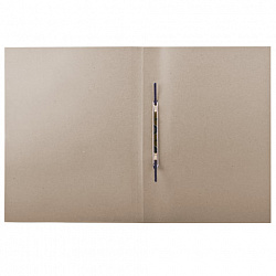 Скоросшиватель картонный BRAUBERG, плотный картон, белый, до 200 листов, 127821